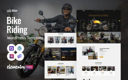 Biker - Motor Sporları ve Yarış WordPress Elementor Teması WordPress Teması