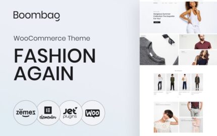 Boombag - Giyim E-Ticaret Modern Elementor WooCommerce Teması