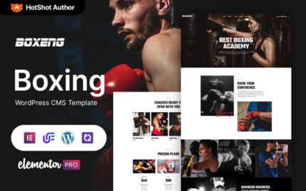 Boxeng - Boks WordPress Elementor Teması WordPress Teması