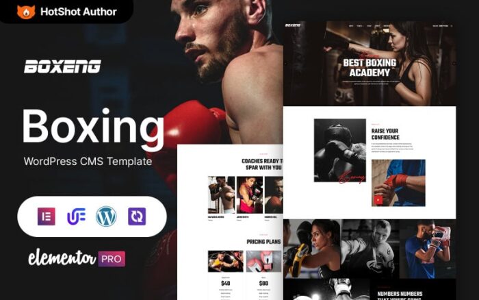 Boxeng - Boks WordPress Elementor Teması WordPress Teması