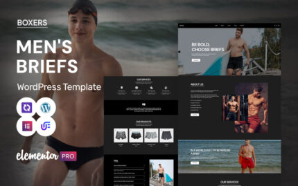 Boxer'lar - Erkek Külotları ve İç Giyim WordPress Elementor Teması WordPress Teması