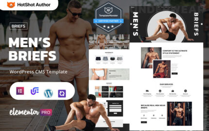 Briefs - Erkek İç Çamaşırı ve Ev Giyimleri WordPress Elementor Teması WordPress Teması