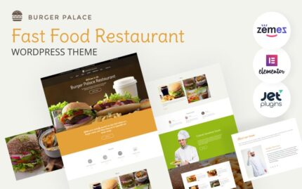 Burger Palace - Hızlı Yemek Restoran WordPress Teması