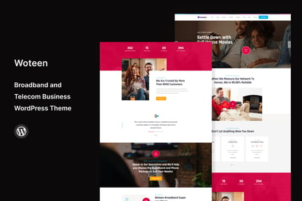 Woteen - Broadband and Telecom Business WP Theme