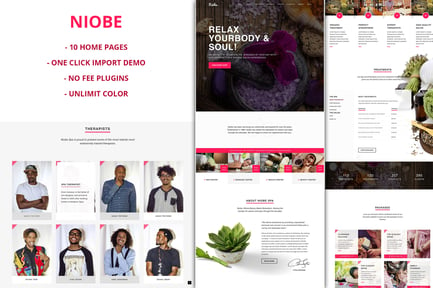 Niobe - Spa & Salon WordPress Theme