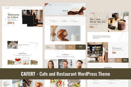 Cafert – Cafe and Restaurant WordPress Theme