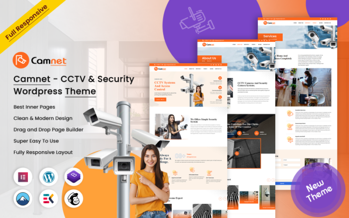 Camnet - CCTV & Güvenlik WordPress Teması