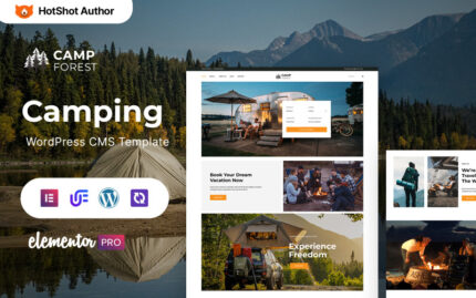 Kamp Ormanı - Kamp, Yürüyüş ve Macera WordPress Elementor Teması WordPress Teması