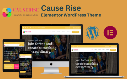 Cause Rise- Yardım ve Bağış Elementor WordPress Teması