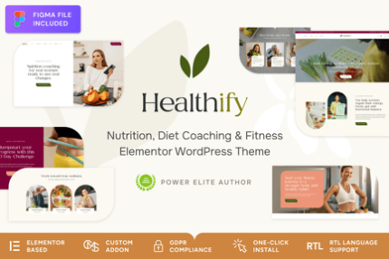 Healthify - Diet Recipes & Health Coaching Theme