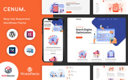 Cenum - SEO ve Dijital Pazarlama Elementor WordPress teması WordPress Teması