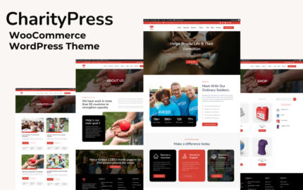 CharityPress: Hayır Kurumları ve Kar Amacı Gütmeyen Kuruluşlar için WooCommerce WordPress Teması WooCommerce Teması