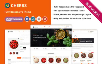 Cherbs - Baharat Mağazası Duyarlı WooCommerce Teması