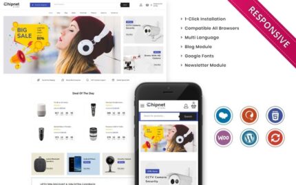 Chipnet - Elektronik Woocommerce Duyarlı Tema WooCommerce Teması