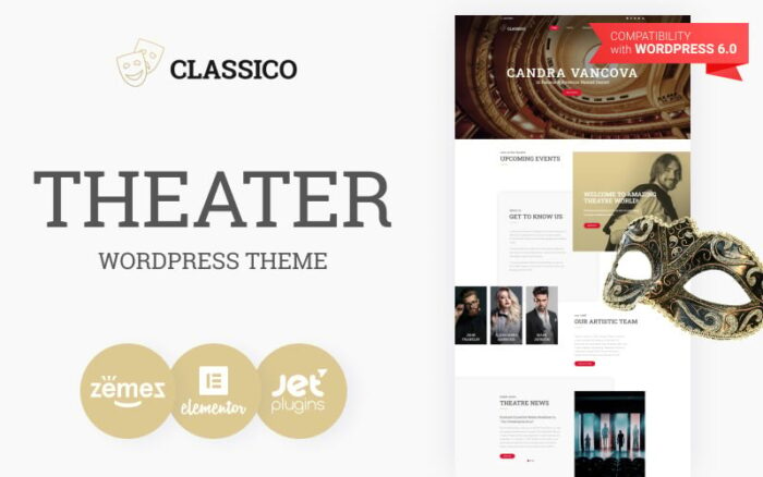 Classico - Tiyatro Duyarlı WordPress Teması