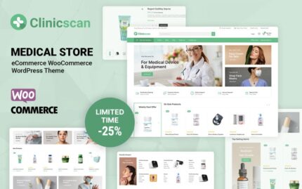 Clinicscan - Tıbbi ve İlaç WooCommerce Teması