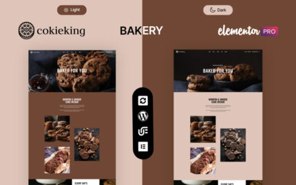 Cokieking - Fırın ve Kurabiye Çok Amaçlı WordPress Teması