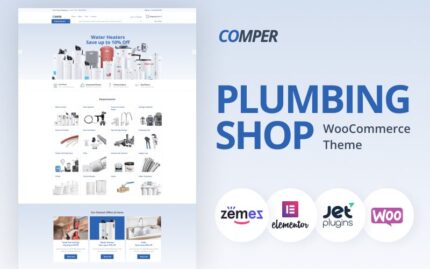 Comper - Tesisat E-Ticaret Klasik Elementor WooCommerce Teması