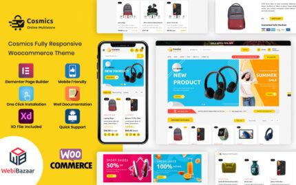 Cosmics - Çok Amaçlı Premium Elektronik WooCommerce Mağazası WooCommerce Teması