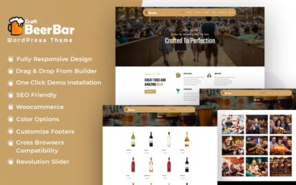 Craft Beer Bar WooCommerce Teması