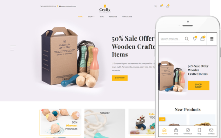 Crafty - Temiz, Minimalist Bir WooCommerce Teması