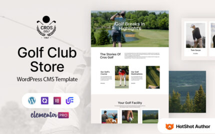 Cros Golf - Kulüp Ve Saha WordPress Elementor Teması WordPress Teması