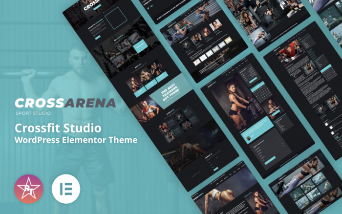 Cross Arena - Crossfit Studio WordPress Elementor Teması WordPress Teması