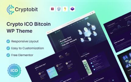 Cryptobit - ICO WordPress Teması