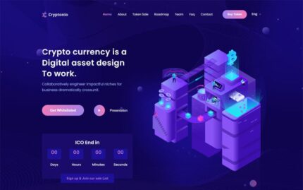 Cryptonio - Kripto Para WordPress Teması