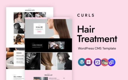 Curls - En İyi Saç Bakımı ve Tedavisi WordPress Elementor Teması WordPress Teması