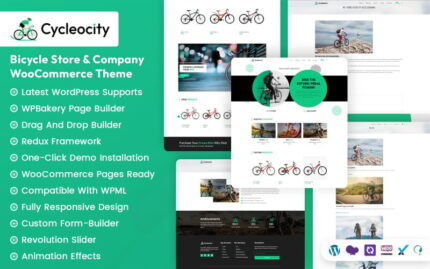Cycleocity - Bisiklet Mağazası ve Şirket WooCommerce teması WooCommerce Teması
