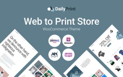 DailyPrint - Çok Amaçlı Web'den Baskıya WooCommerce Teması