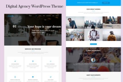 Isabella - Digital Agency One Page WordPress Theme