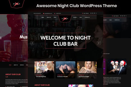 Domex - Night Club WordPress Theme