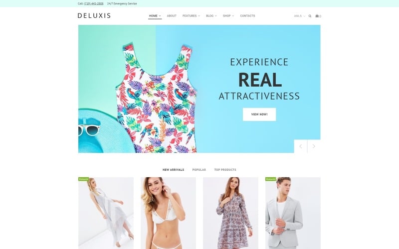 Deluxis - Moda Mağazası Elementor WooCommerce Teması