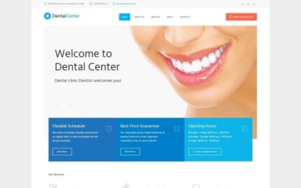 Dentalcenter - Diş Kliniği Duyarlı WordPress Teması