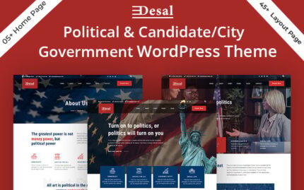 Desal - Politik ve Aday/Şehir Hükümeti WordPress Teması