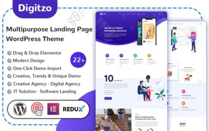 Digitzo - Çok Amaçlı Açılış Sayfası WordPress Teması