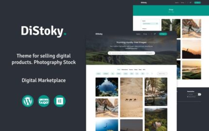 DiStocky - Stok Fotoğraf WooCommerce Teması