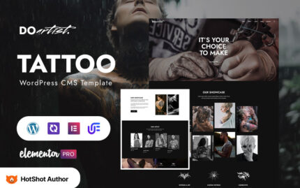 Doartist - Dövme Sanatçısı WordPress Elementor Teması WordPress Teması