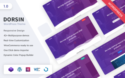 Dorsin - WordPress Landing Page Teması WordPress Teması