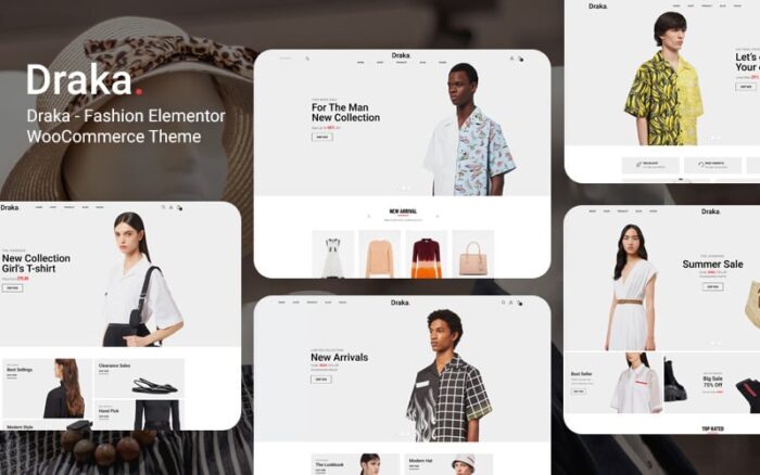 Draka - Moda Elementor WooCommerce Teması