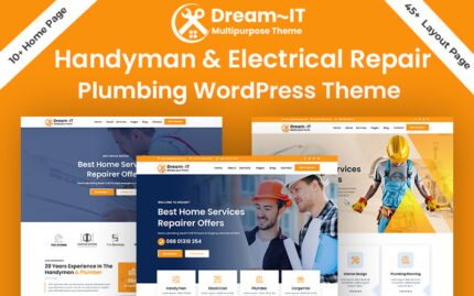 DreamIT Tamirci Elektrikçi ve Sıhhi Tesisat Onarım WordPress Teması