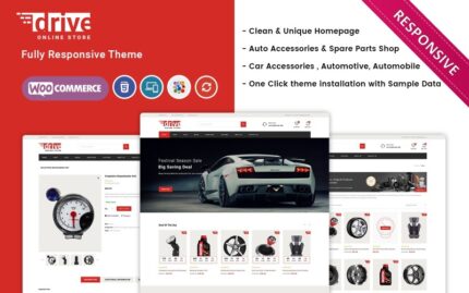 Drive - Otomobil Parçaları ve Araba Aksesuarları WooCommerce Teması