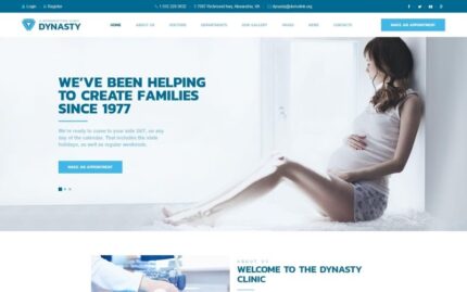 Dynasty - Üreme Kliniği Duyarlı WordPress Teması