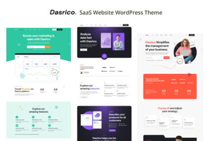 Dasrico - SaaS Website WordPress Theme