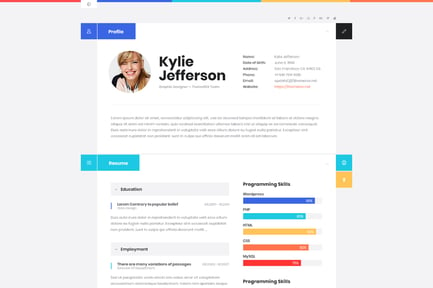 ShiftCV - Blog  Resume  Portfolio  WordPress