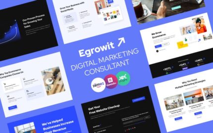 Egrowit - Dijital Pazarlama Danışmanı WordPress Elementor Teması WordPress Teması