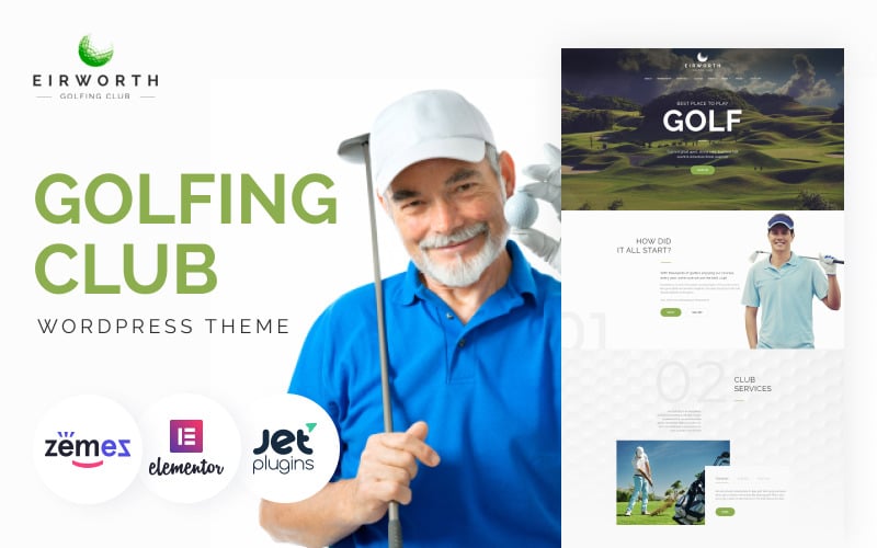 Eirworth - Golf Kulübü Duyarlı WordPress Teması