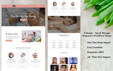 Exbeauty - Spa & Masaj Duyarlı WordPress Teması